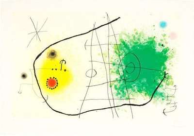 Partie De Campagne I - Signed Print by Joan Miró 1967 - MyArtBroker