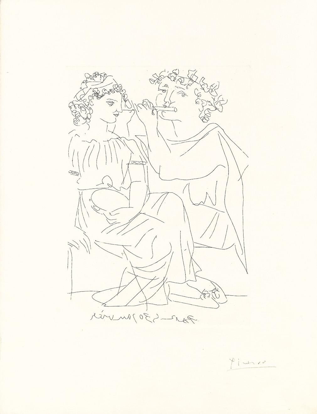 Pablo Picasso Faune Dévoilant Une Femme (Signed Print) 1939