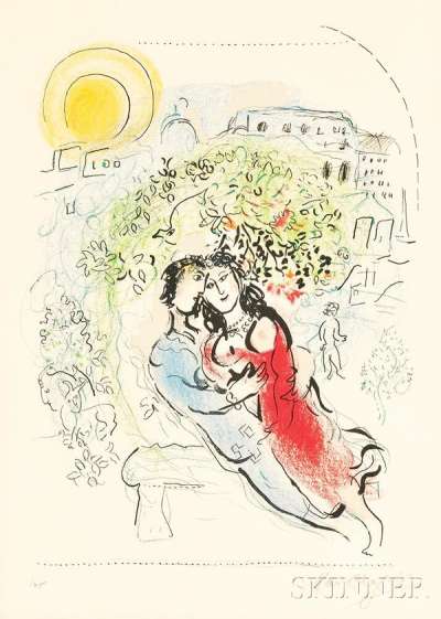 Le Square De Paris - Signed Print by Marc Chagall 1969 - MyArtBroker