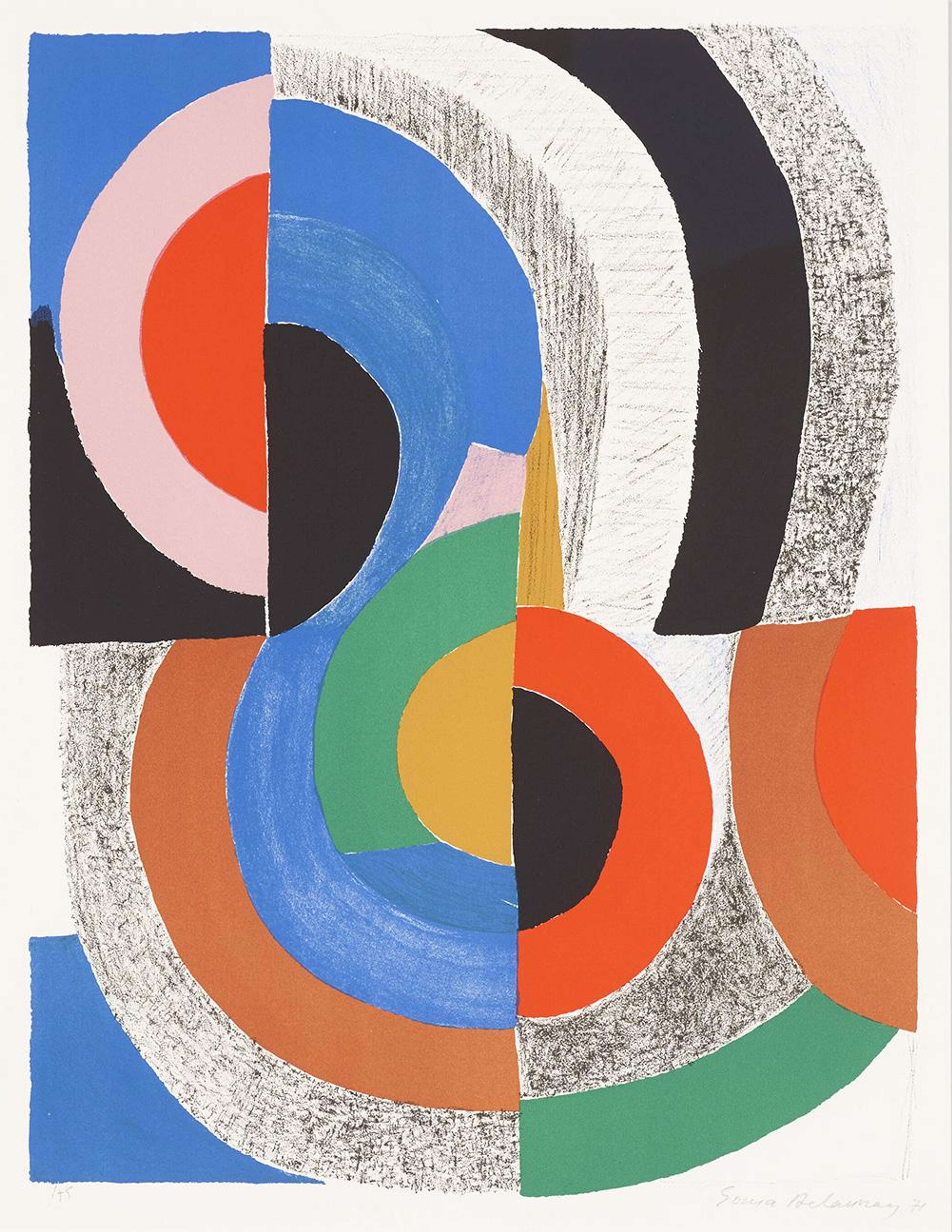 Hippocampe - Signed Print by Sonia Delaunay 1971 - MyArtBroker