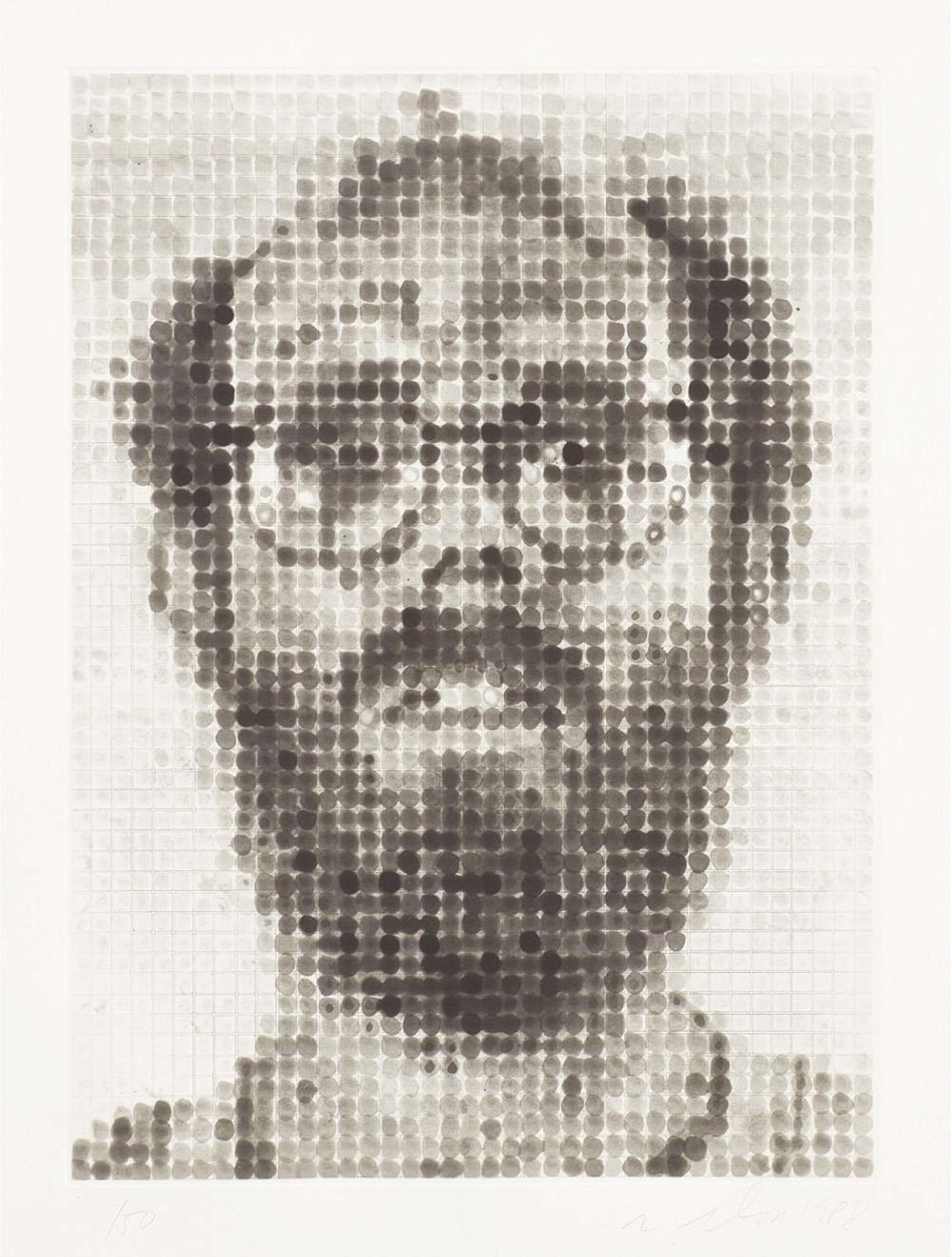 Self-Portrait - Signed Print by Chuck Close 1988 - MyArtBroker