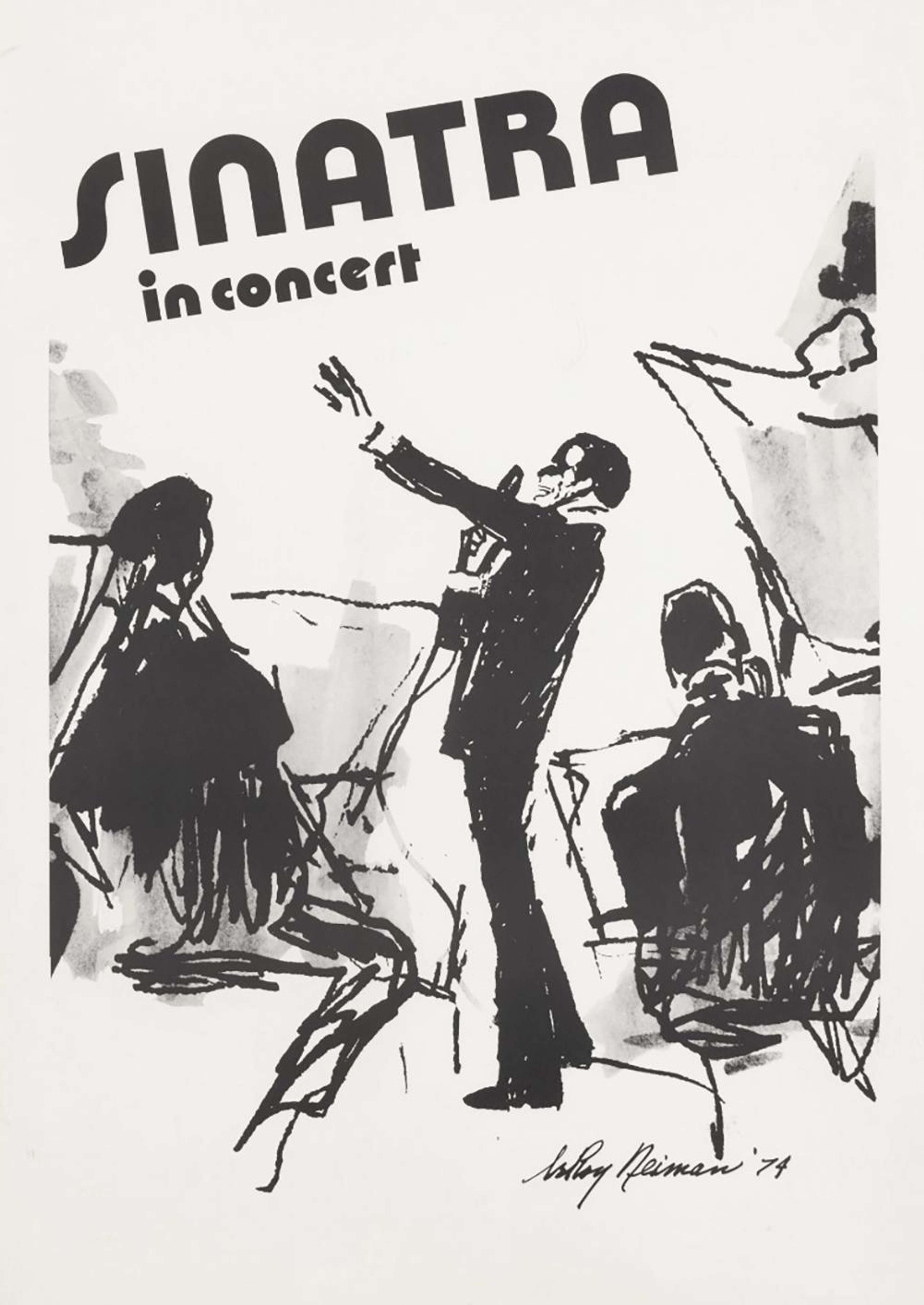 Sinatra In Concert - Signed Print by Leroy Neiman 1974 - MyArtBroker