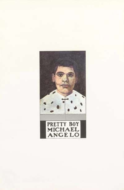 Pretty Boy Michael Angelo - Signed Print by Peter Blake 1972 - MyArtBroker