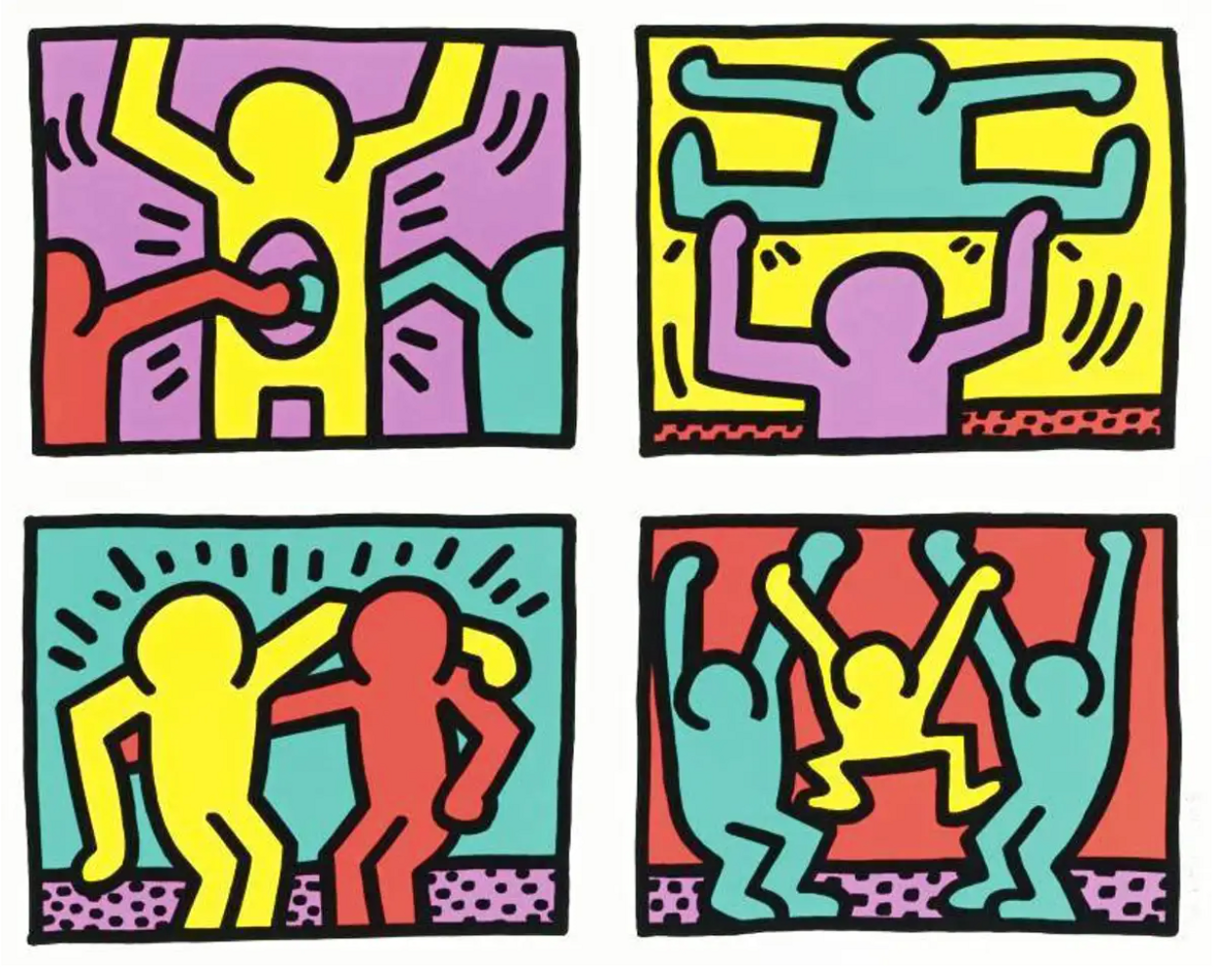 Pop Shop Quad 1 by Keith Haring