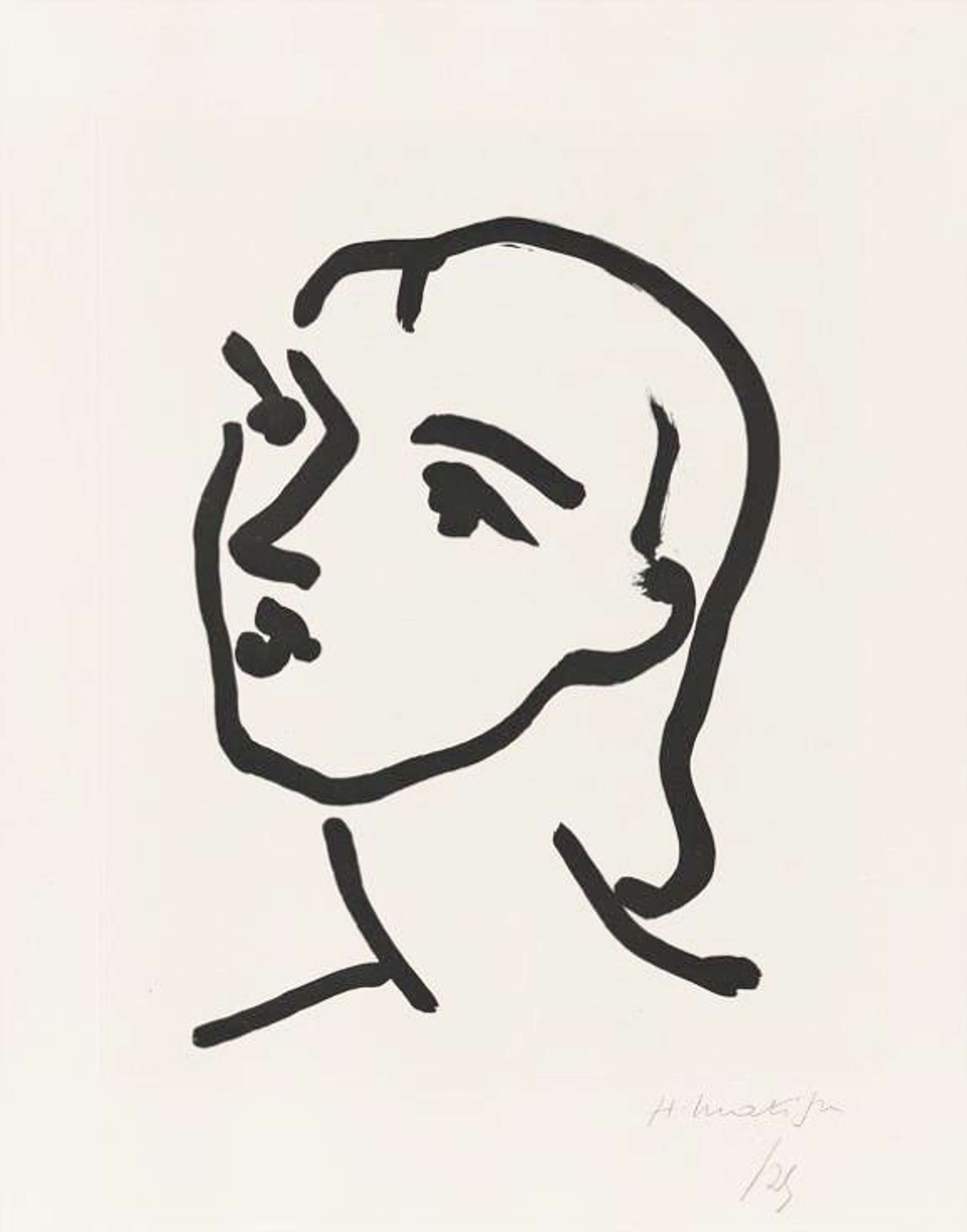 Nadia Aux Cheveux Lisse - undefined by Henri Matisse 1948 - MyArtBroker