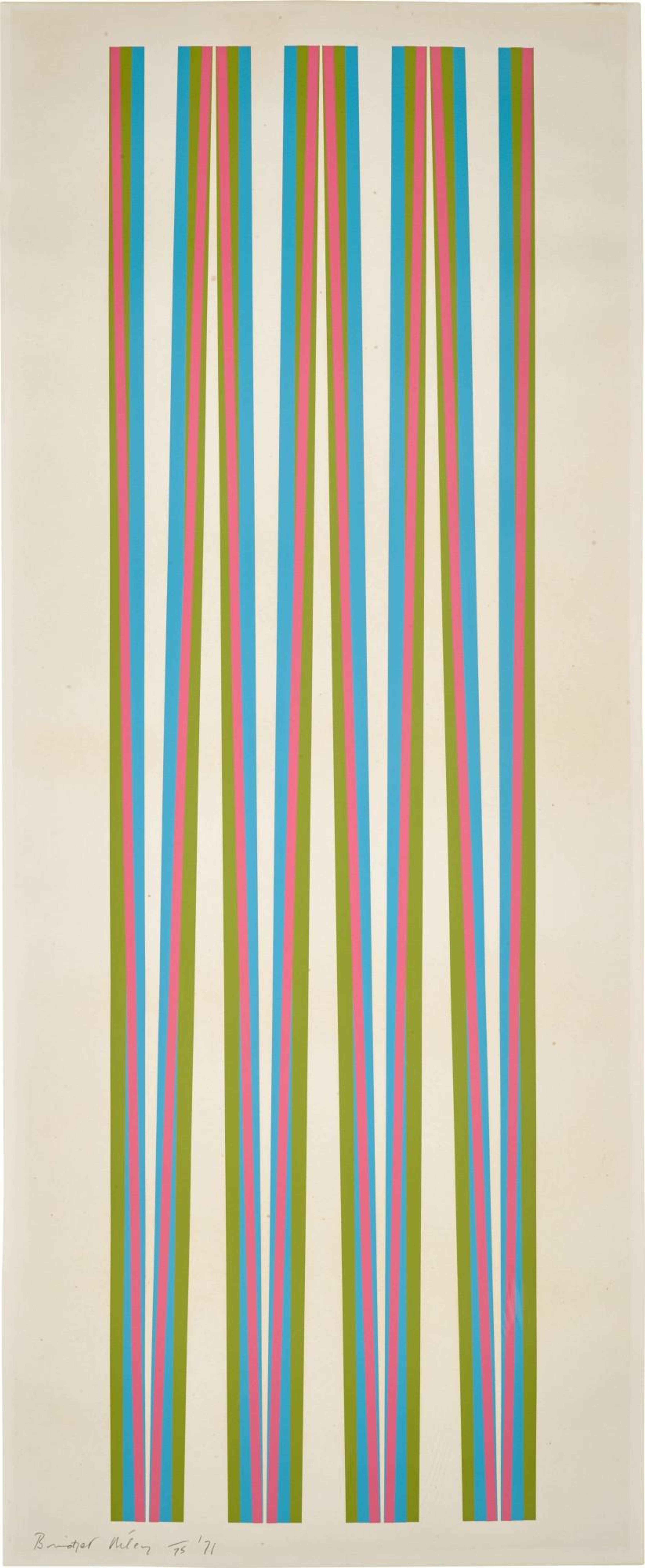 Elongated Triangles 5 by Bridget Riley 