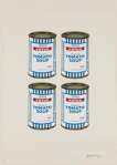 Soup Cans Quad (cream paper) - Signed Print