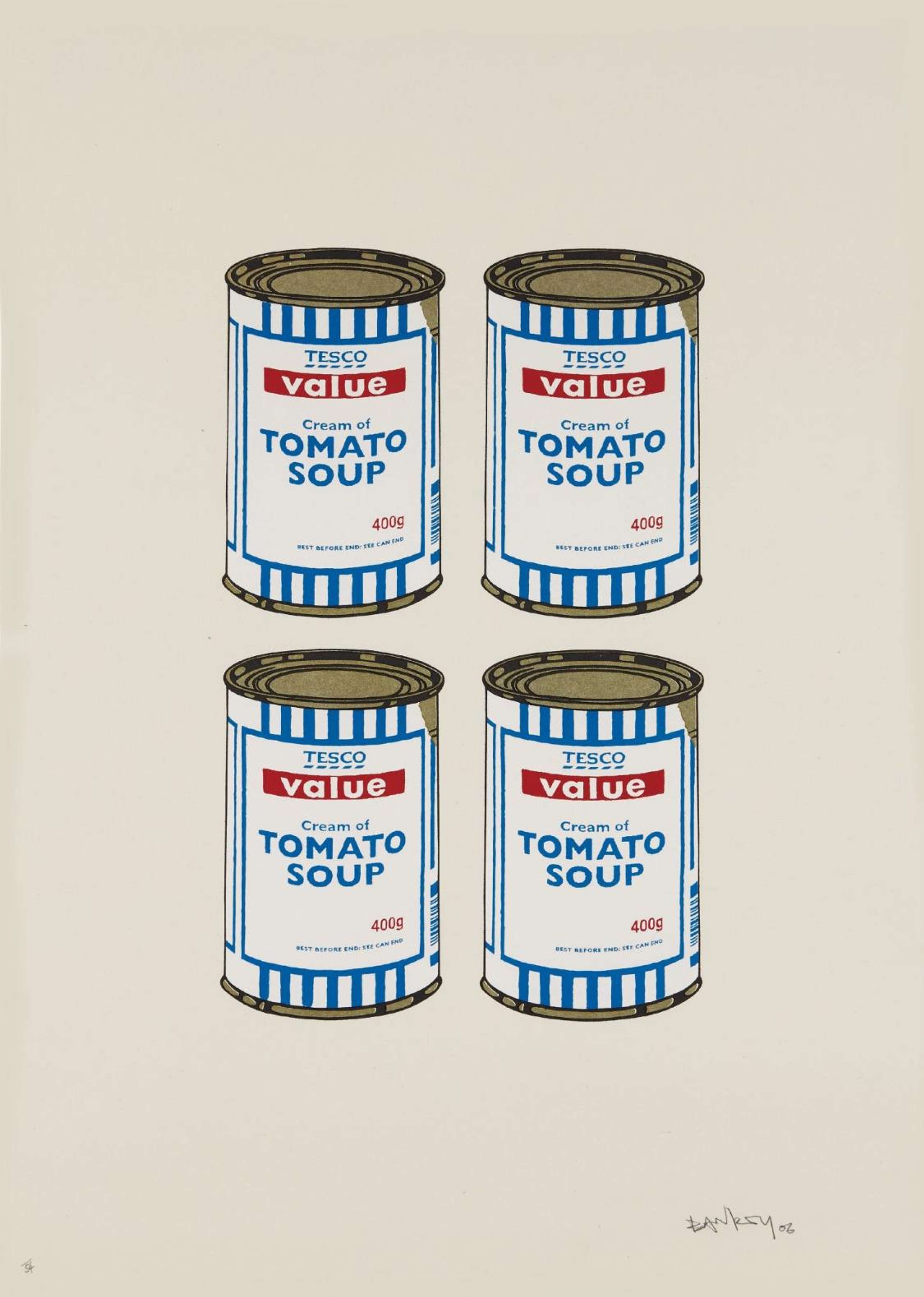 Soup Cans Quad (cream paper) - Signed Print by Banksy 2006 - MyArtBroker