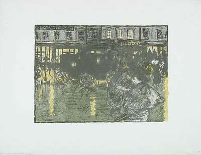 Rue, Le Soir, Sous La Pluie - Signed Print by Pierre Bonnard 1899 - MyArtBroker