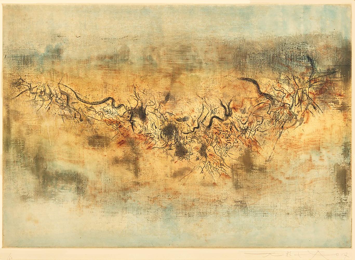 Zao Wou-Ki Vent Et Poussière (Signed Print) 1957 | MyArtBroker
