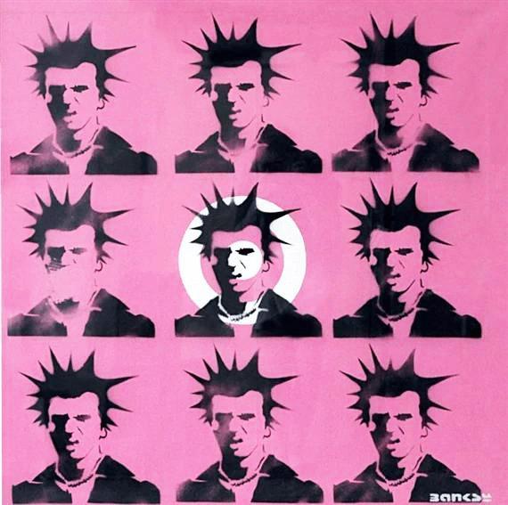 Banksy Sid Vicious (Mixed Media) 2000