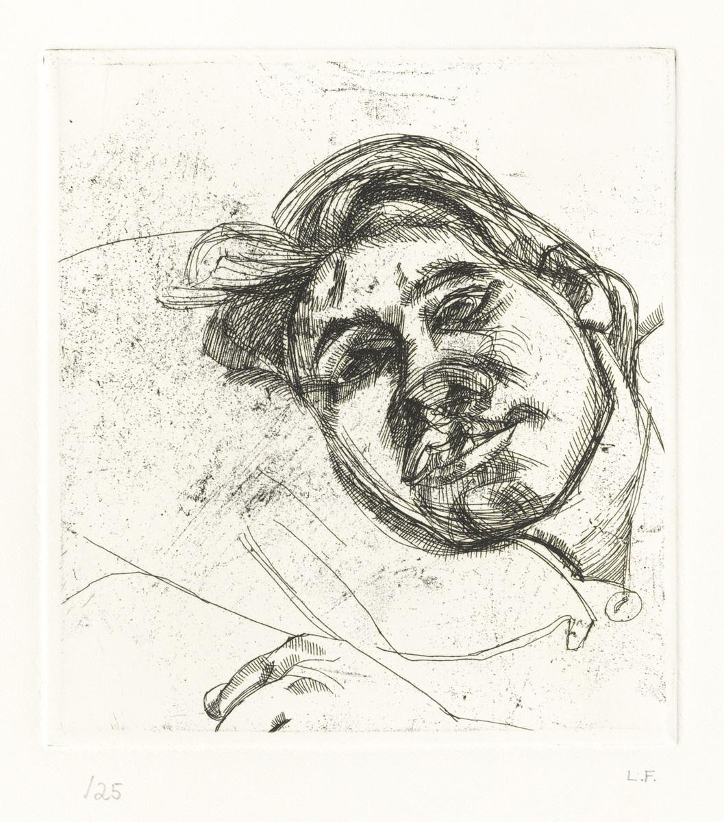 Lucian Freud Bella Second Version Signed Print 1982