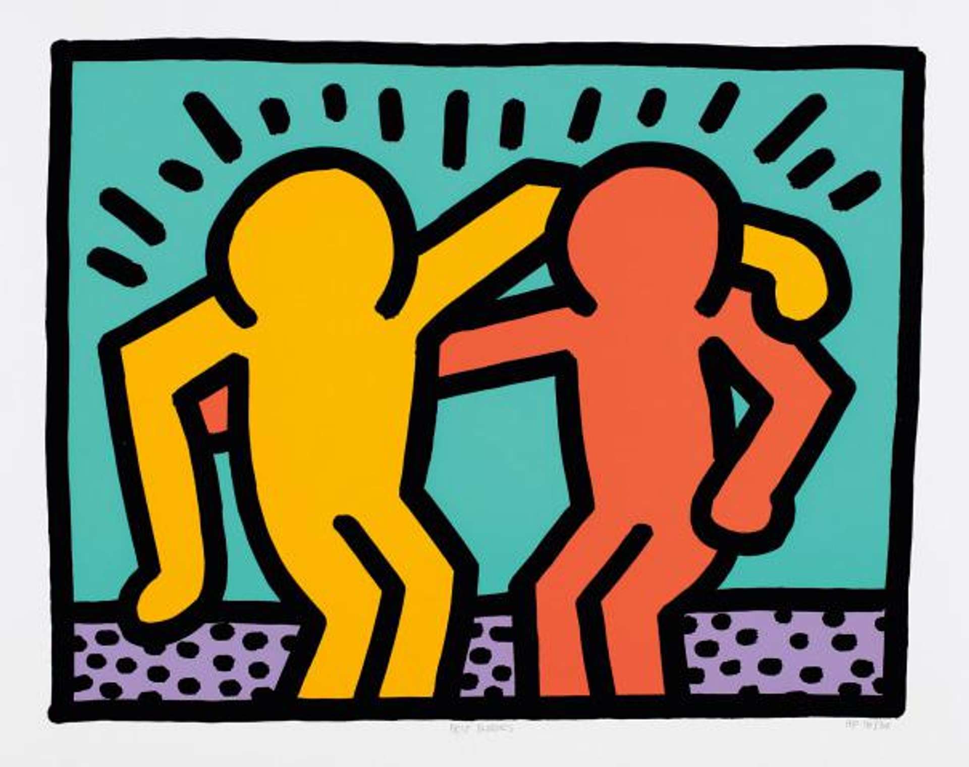Best Buddies (AP) by Keith Haring - MyArtBroker