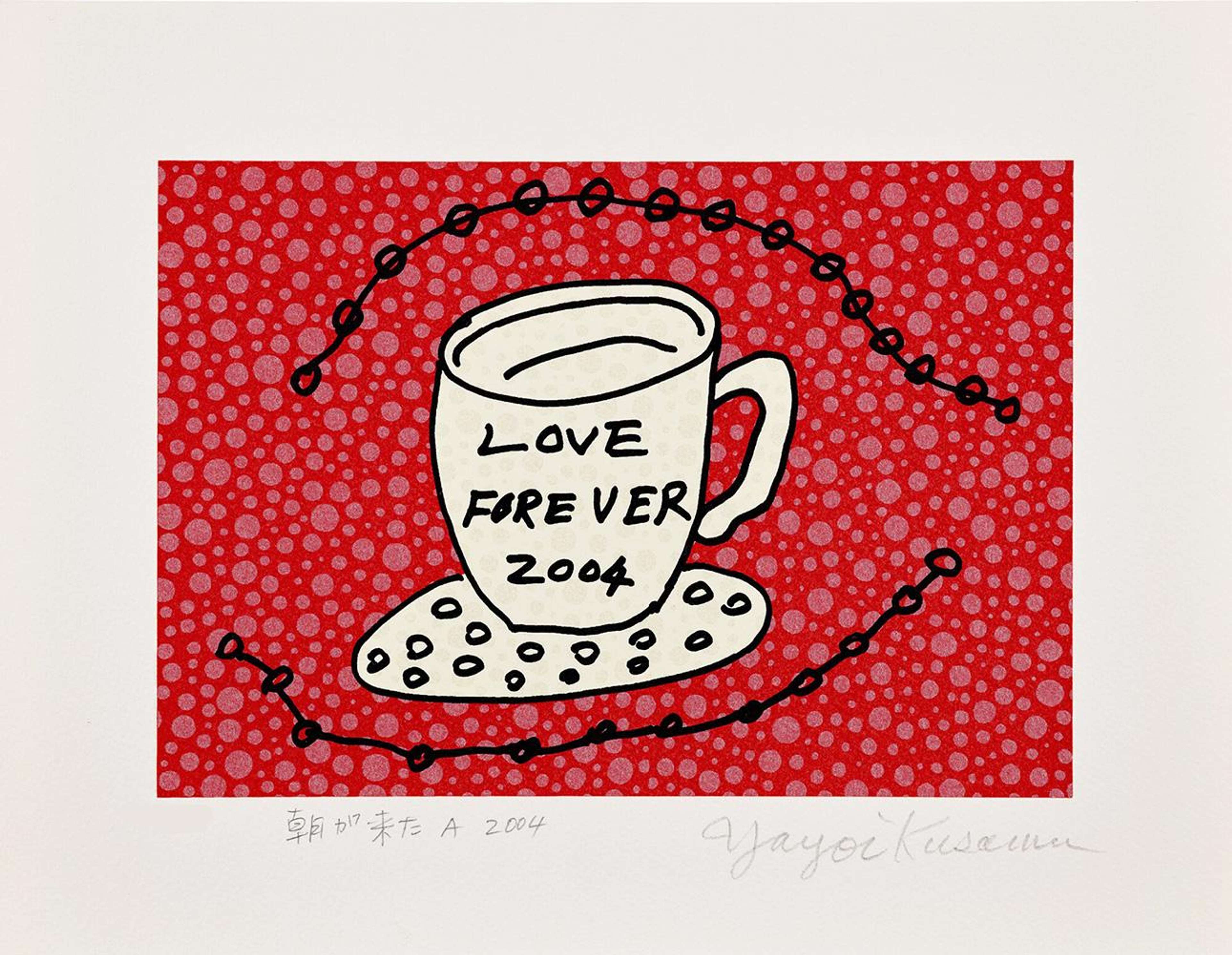 Morning Is Here A - Signed Print by Yayoi Kusama 2004 - MyArtBroker