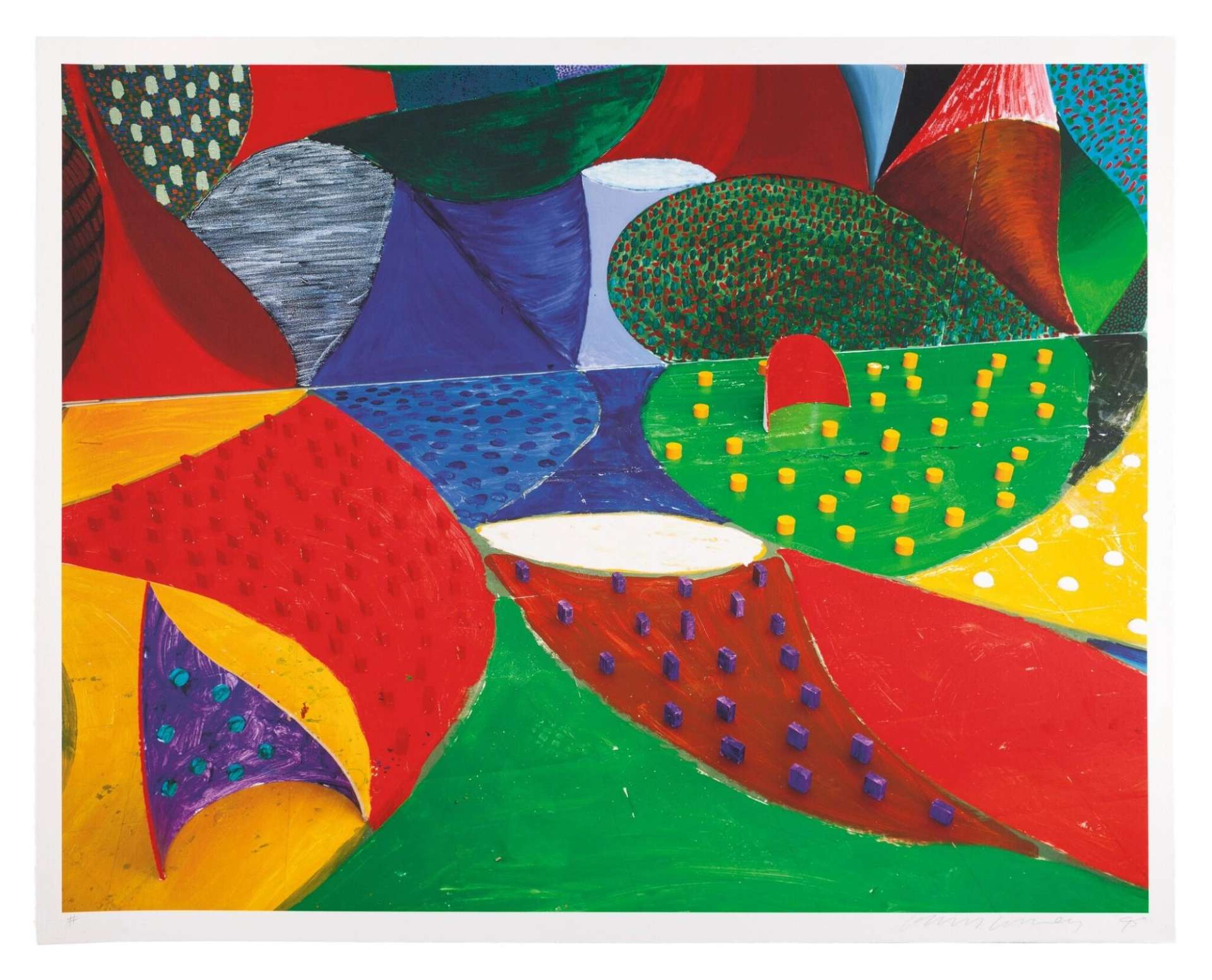 Fifth Detail, Snails Space, March 27th 1995 - Signed Print by David Hockney 1995 - MyArtBroker