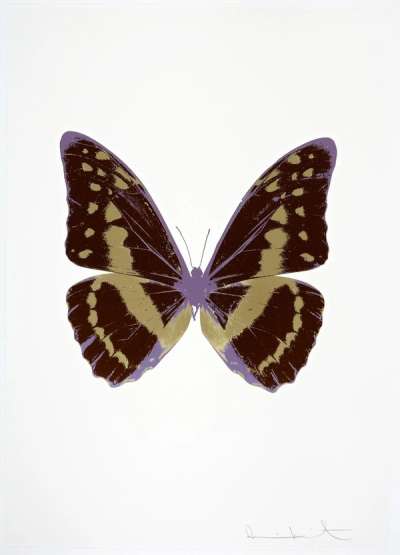 Damien Hirst: The Souls III (chocolate, cool gold, aquarius) - Signed Print