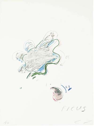 Ficus Carica - Signed Print by Cy Twombly 1975 - MyArtBroker