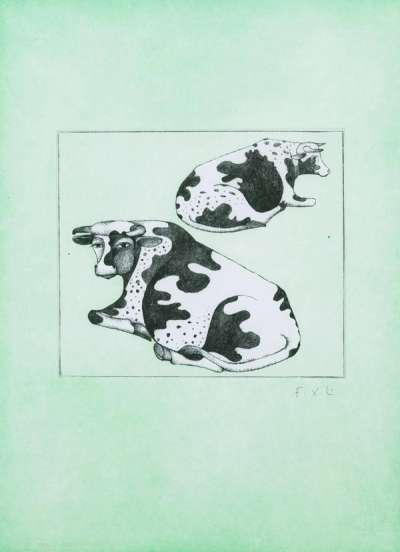 Les Vaches - Signed Print by Francois Xavier Lalanne 2004 - MyArtBroker