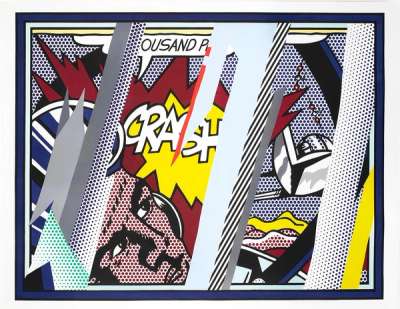 Reflections On Crash - Signed Print by Roy Lichtenstein 1990 - MyArtBroker
