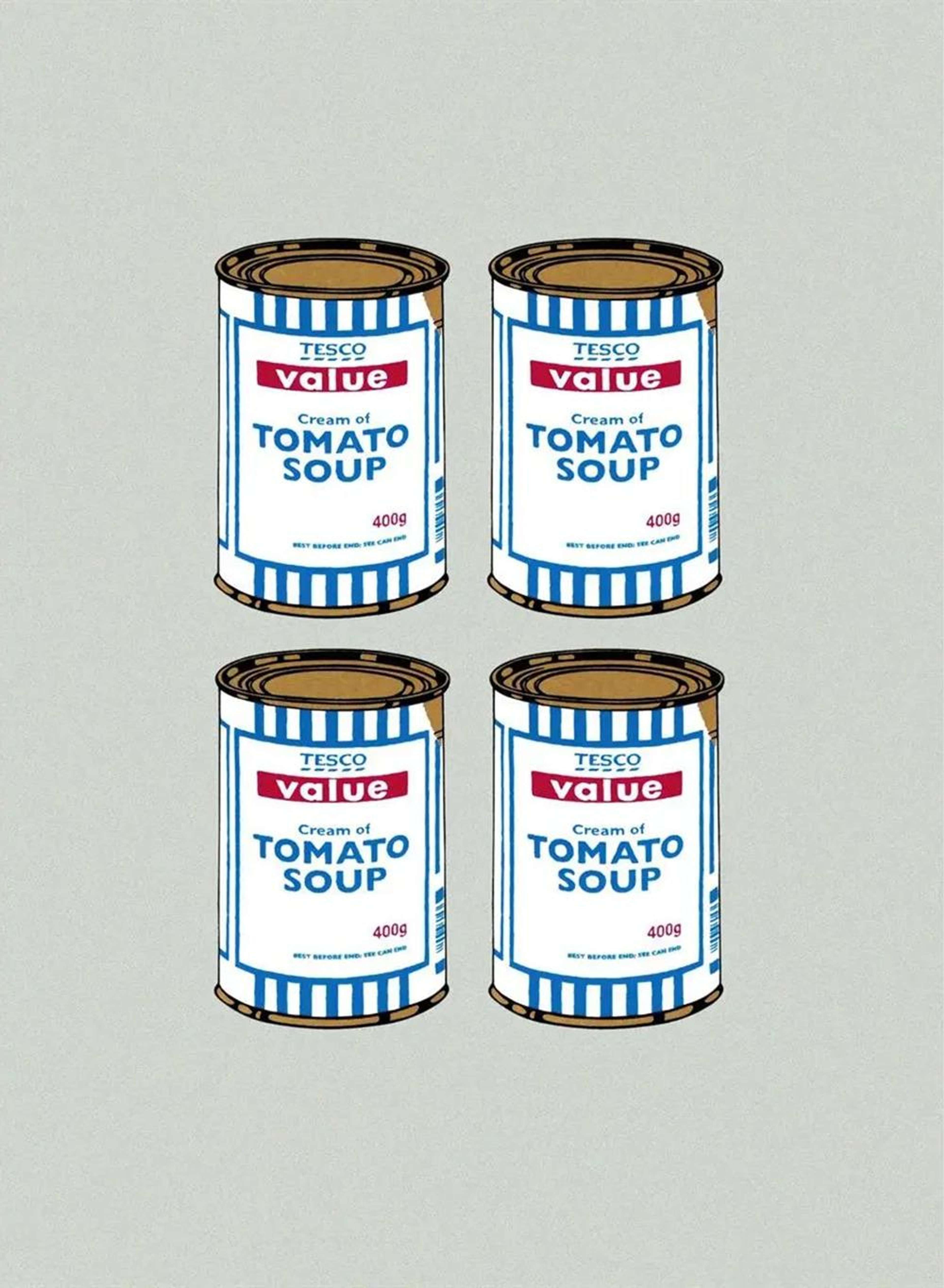 Soup Cans Quad (grey paper) - Signed Print by Banksy 2006 - MyArtBroker
