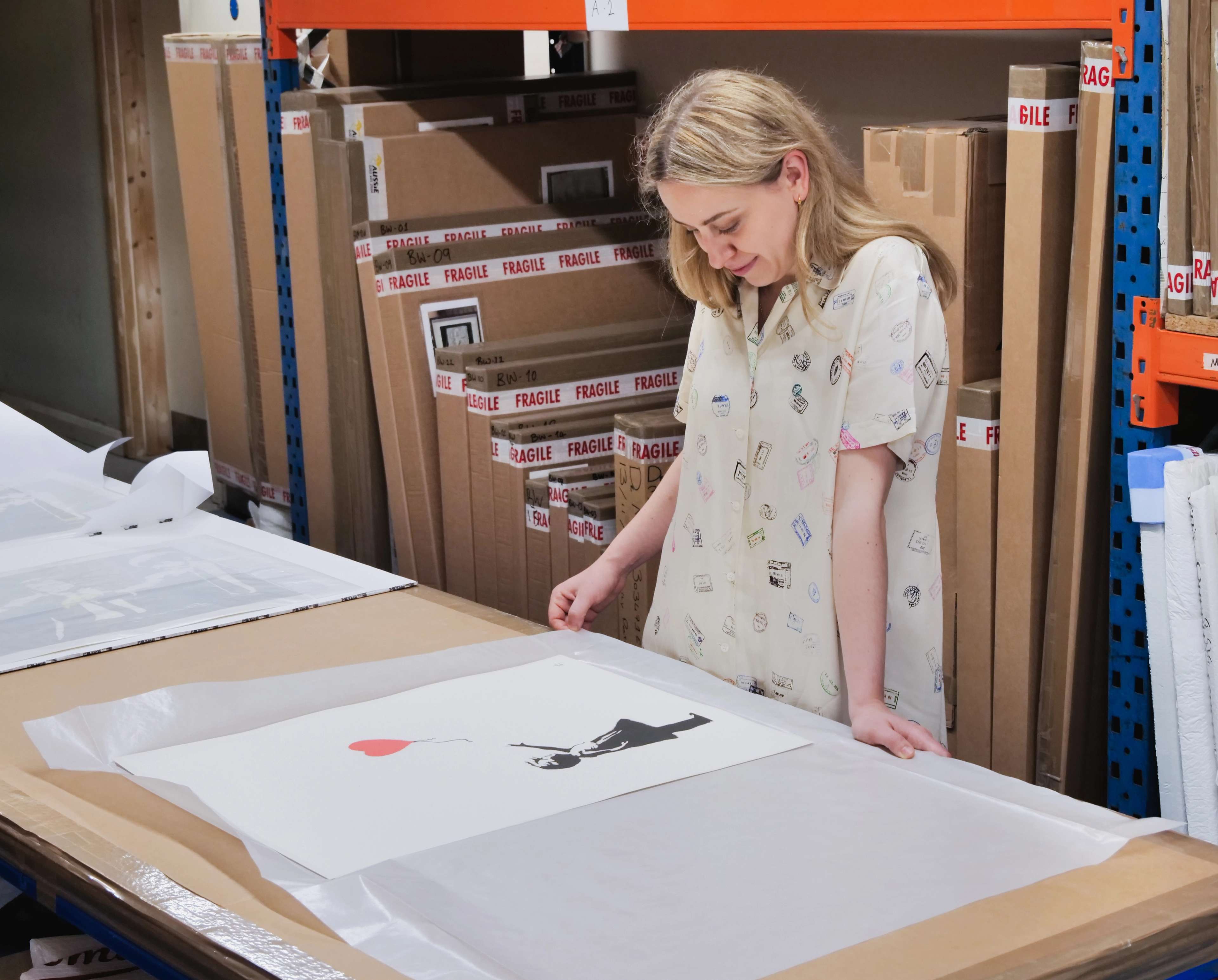 Helena Poole with Girl With Balloon Print © MyArtBroker 2025