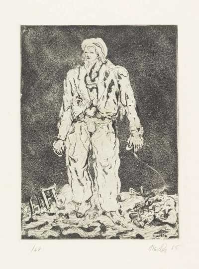 Der Hirte - Signed Print by Georg Baselitz 1965 - MyArtBroker