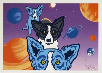 Tiffany's Universe - Signed Print by George Rodrigue 1993 - MyArtBroker