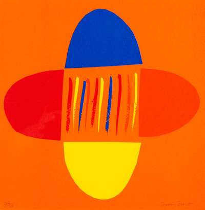 Orange and Blue - Signed Print by Sir Terry Frost 1995 - MyArtBroker