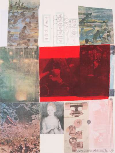 From The Seat Of Authority - Signed Print by Robert Rauschenberg 1979 - MyArtBroker