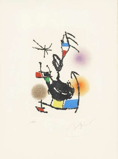 Dans La Lueur Oblique - Signed Print by Joan Miro 1976 - MyArtBroker