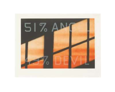 51% Angel 49% Devil - Signed Print by Ed Ruscha 1937 - MyArtBroker