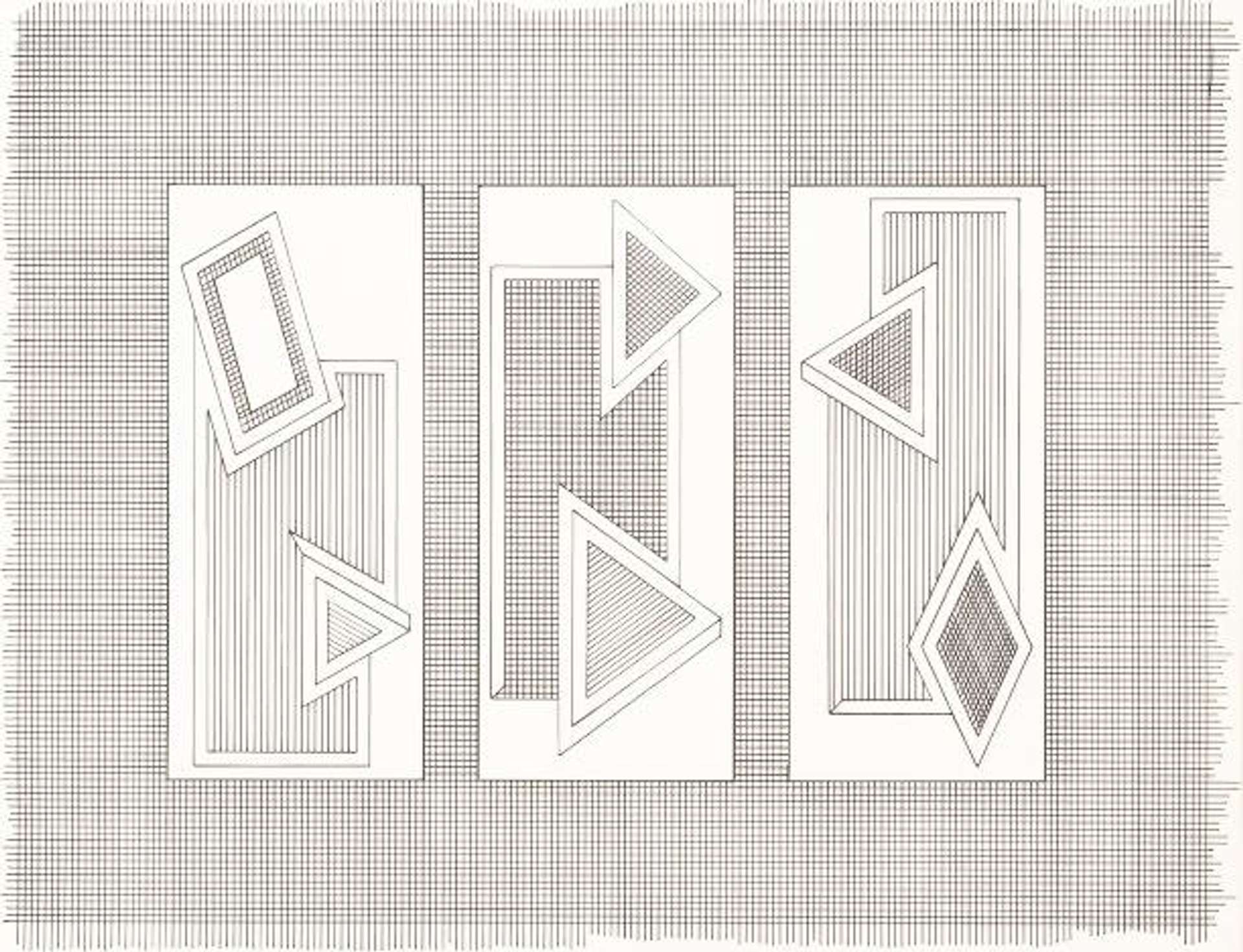 Grid Stack (Stacks) - Signed Print by Frank Stella 1970 - MyArtBroker