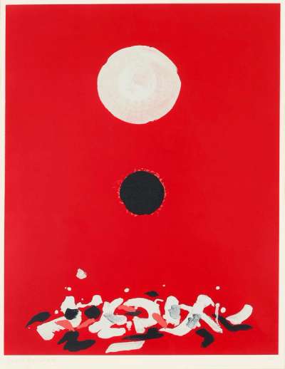 Crimson Ground - Signed Print by Adolph Gottlieb 1972 - MyArtBroker