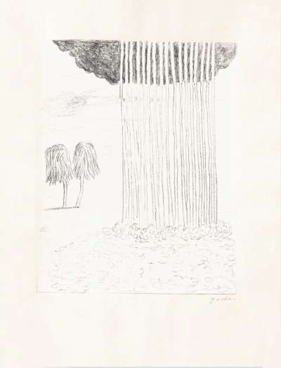 La Pioggia Nel Deserto - Signed Print by Giorgio De Chirico 1973 - MyArtBroker