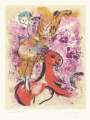 Marc Chagall: L'Écuyère Au Cheval Rouge - Signed Print