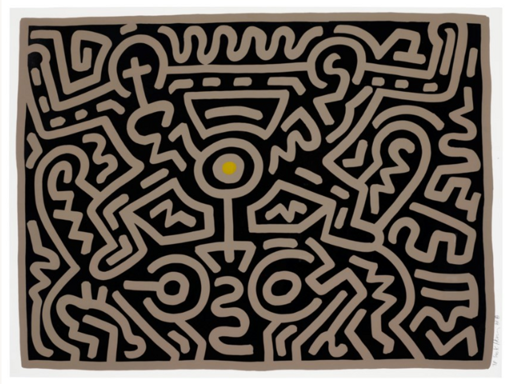 Growing 3 (TP) by Keith Haring 1988 - MyArtBroker 