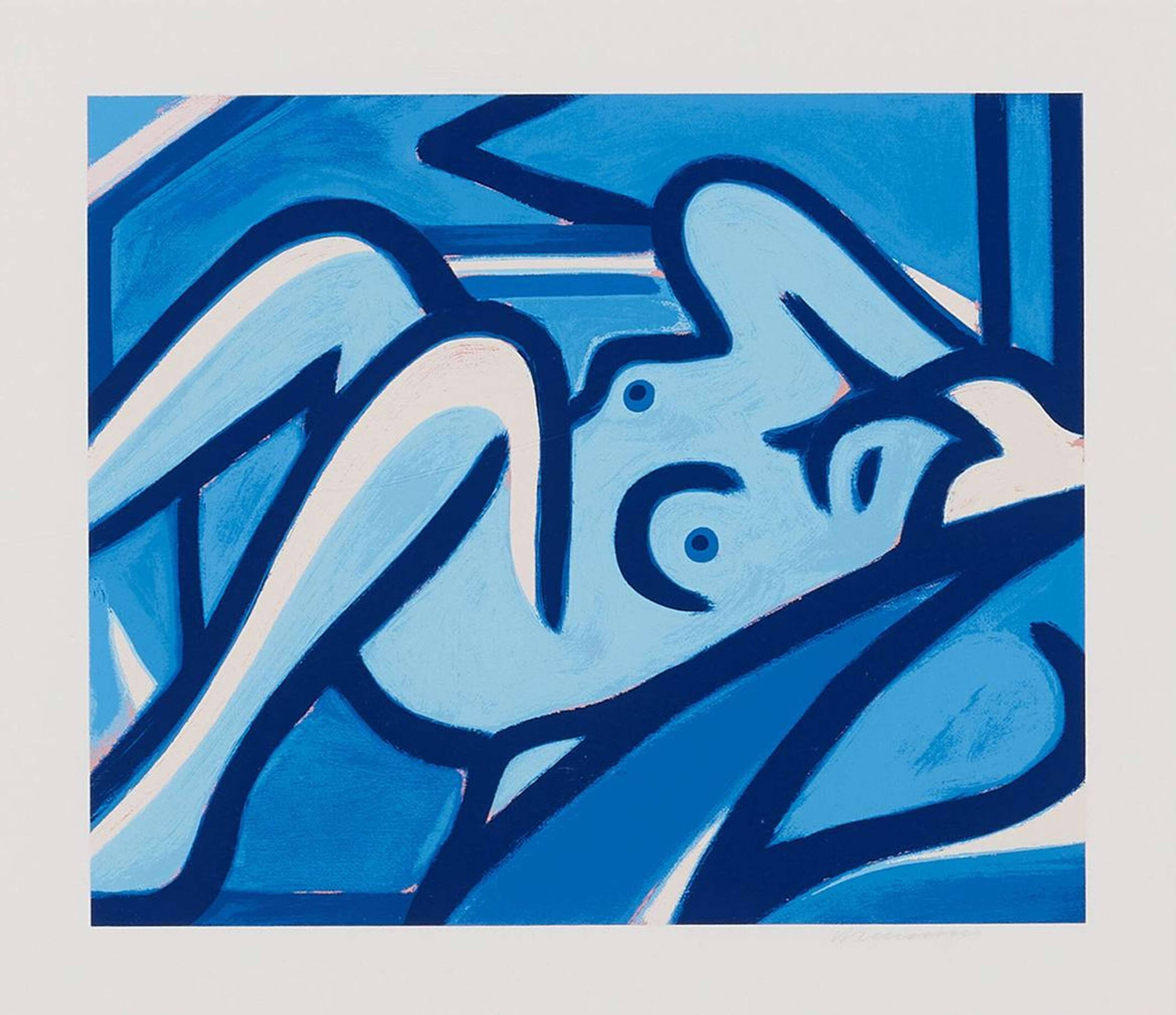 Blue Nude #1 - Signed Print by Tom Wesselmann 2000 - MyArtBroker