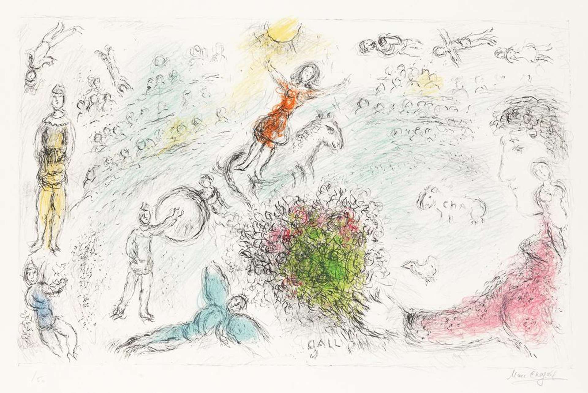 Marc Chagall: L'Âme du Cirque - Signed Print