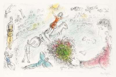 Marc Chagall: Me Du Cirque - Signed Print