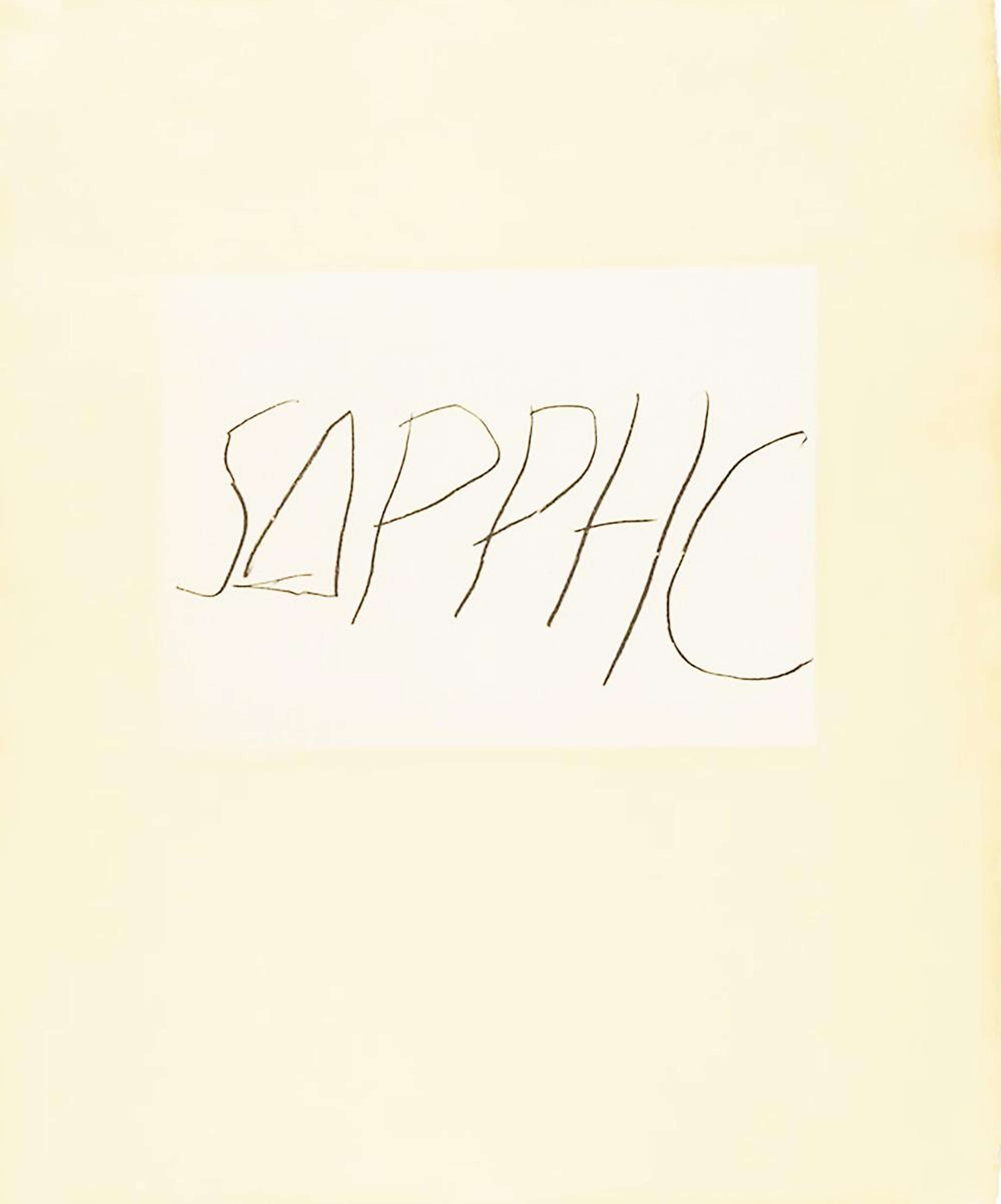 Sappho - Signed Print by Cy Twombly 1975 - MyArtBroker