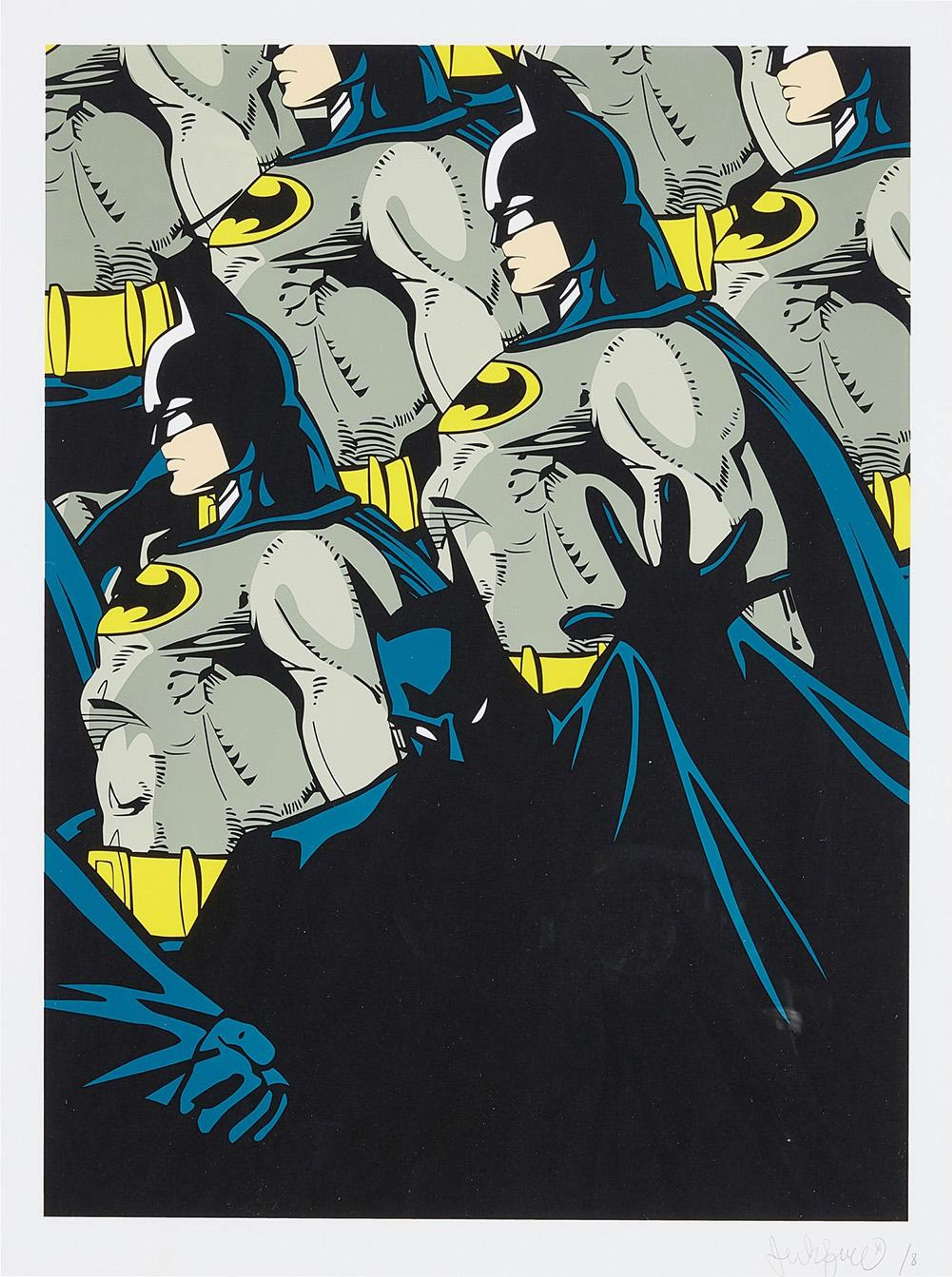 Batman (Blue) - Signed Print by Jerkface 2016 - MyArtBroker