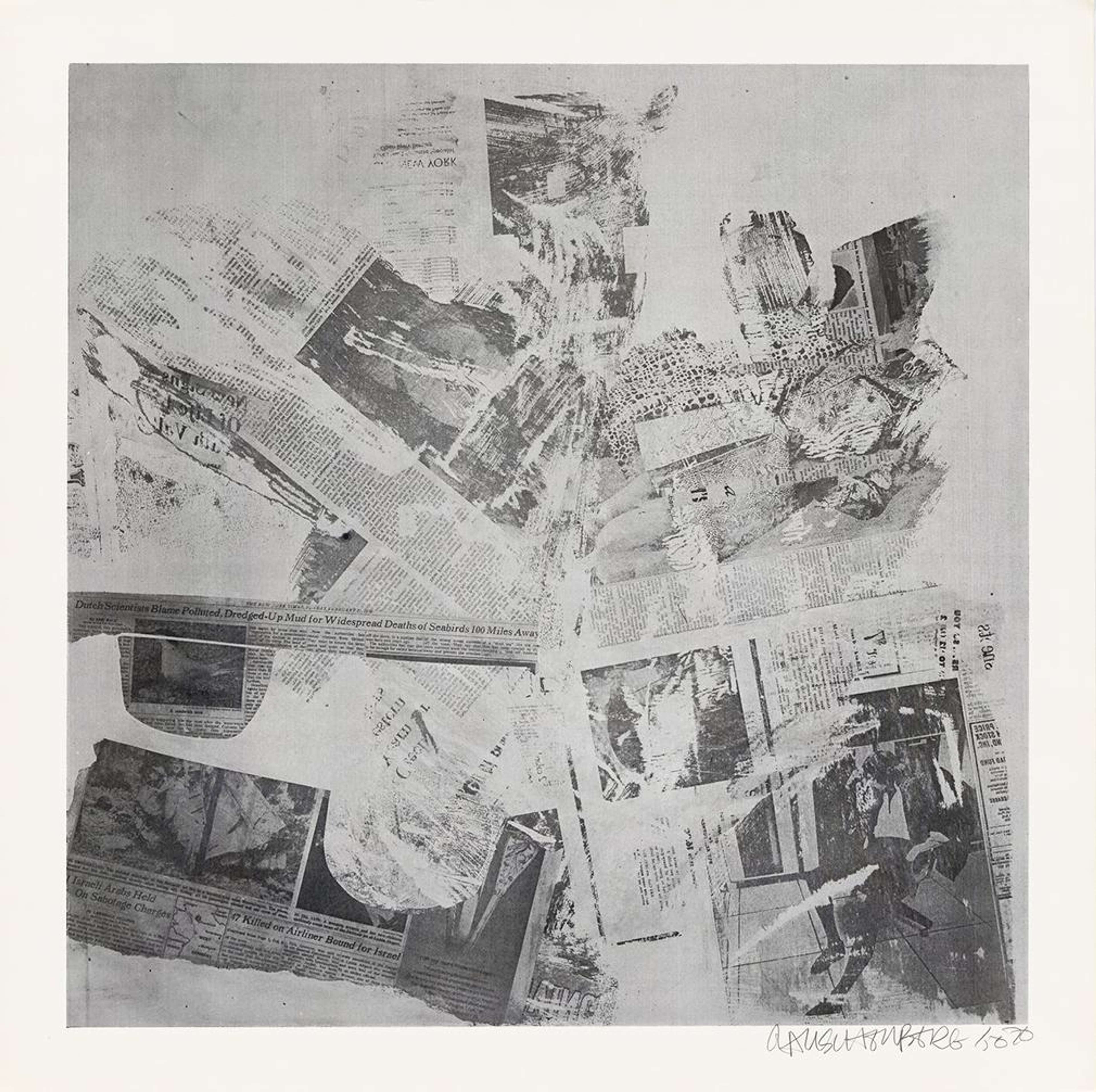 Features VI - Signed Print by Robert Rauschenberg 1970 - MyArtBroker