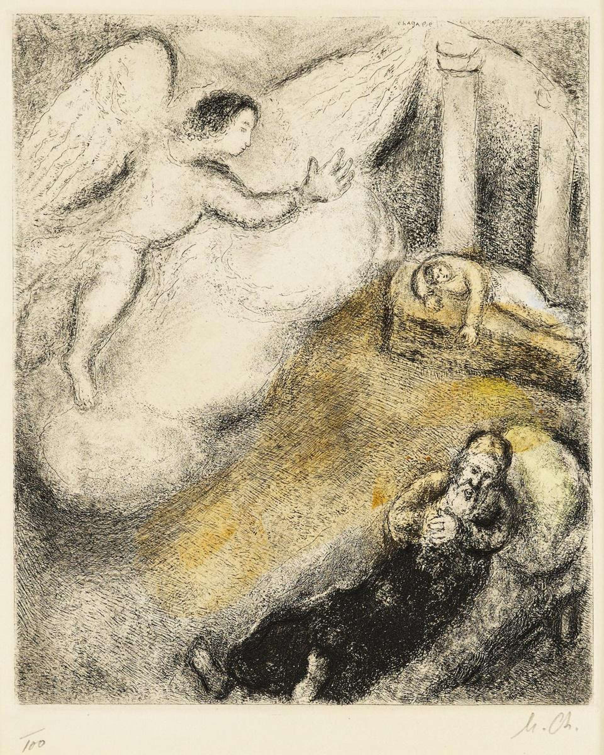 Samuel Appelé Par Dieu (La Bible) - Signed Print by Marc Chagall 1931 - MyArtBroker