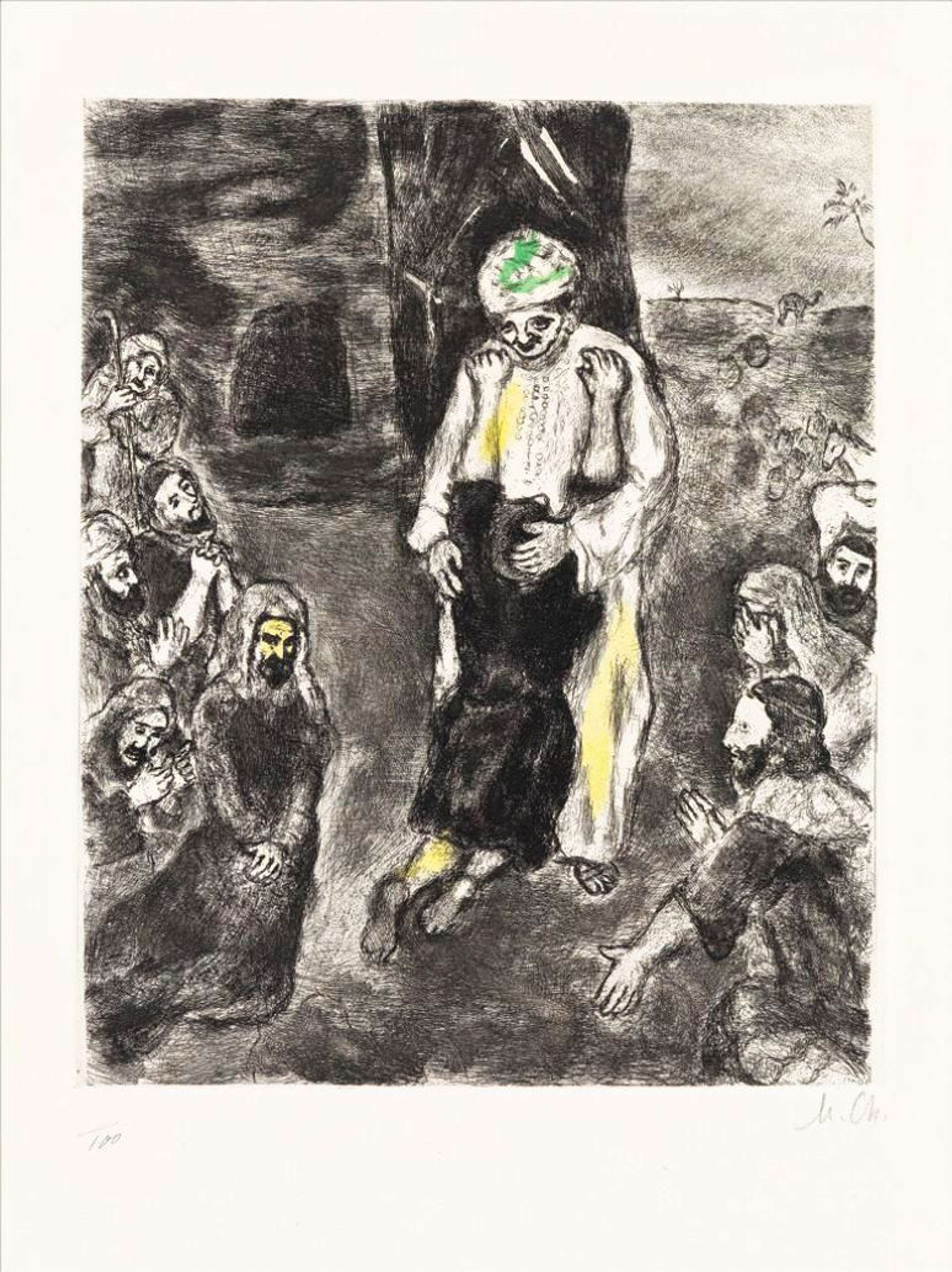 Joseph Reconnu Par Ses Frères (La Bible) - Signed Print by Marc Chagall 1931 - MyArtBroker