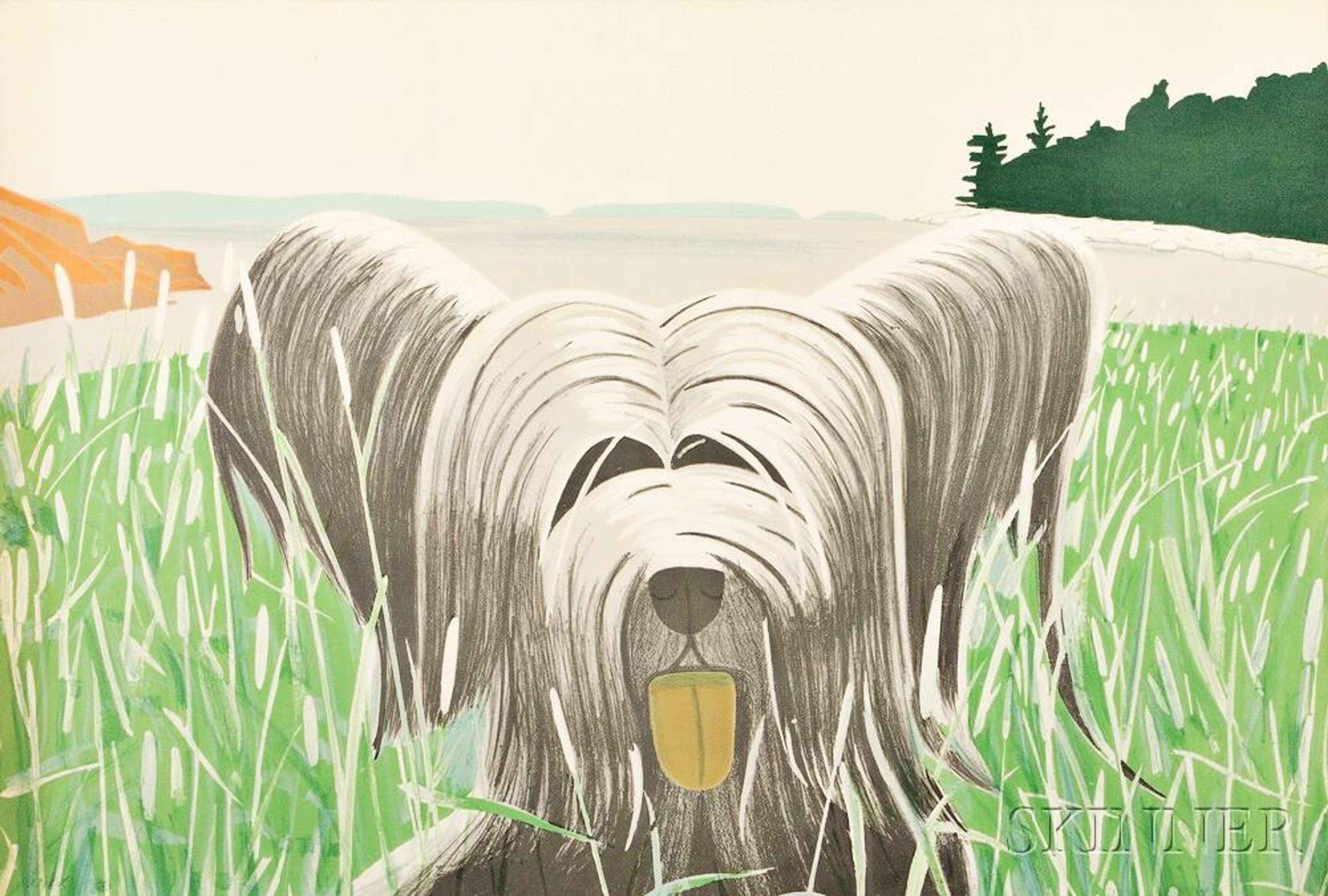 Dog At Duck Trap - Signed Print by Alex Katz 1975 - MyArtBroker