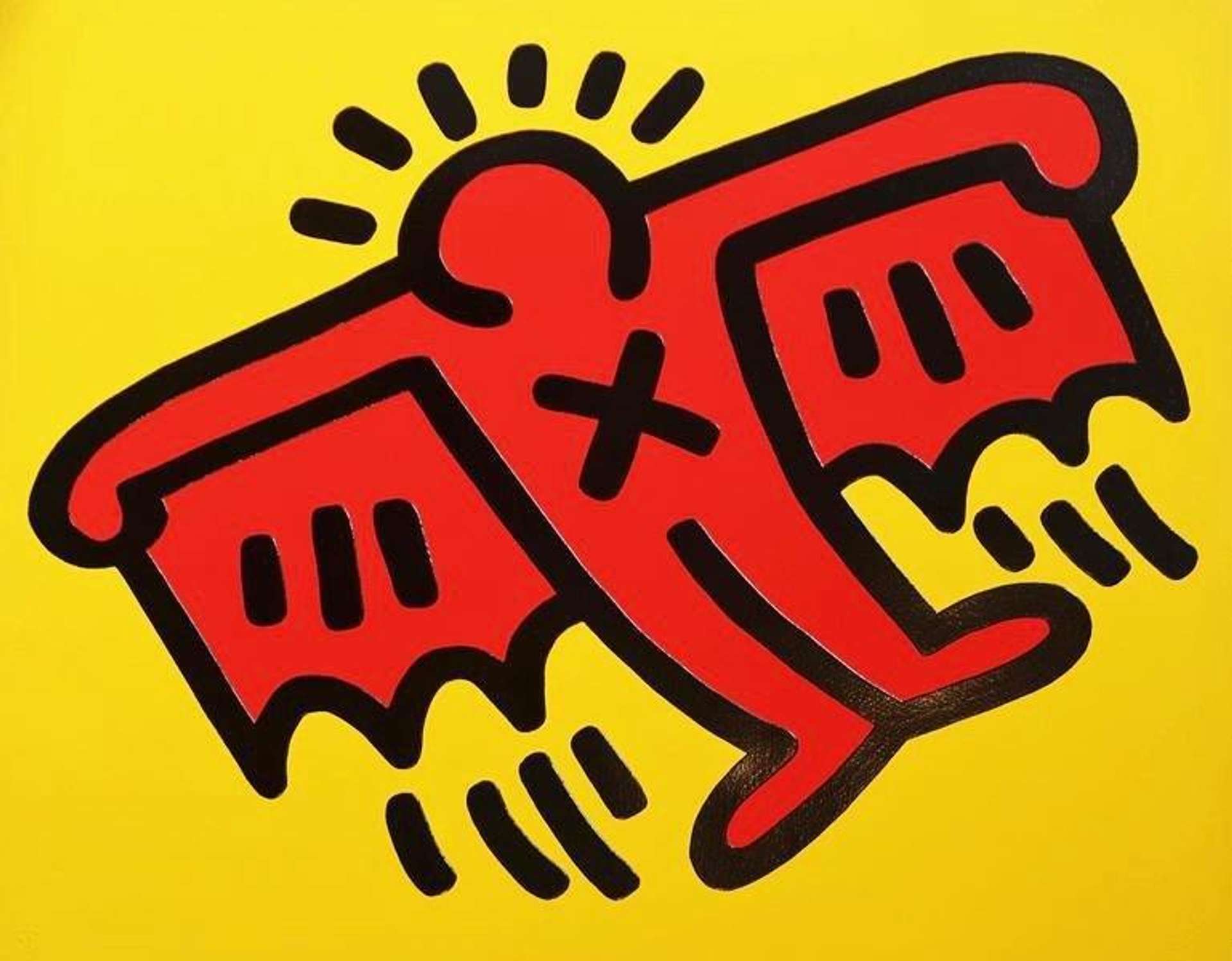 Flying Devil by Keith Haring