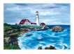 Lighthouse In Maine - Signed Print