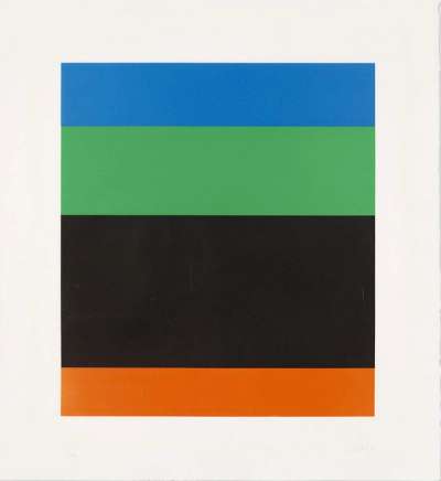 Blue Green Black Red - Signed Print by Ellsworth Kelly 1971 - MyArtBroker