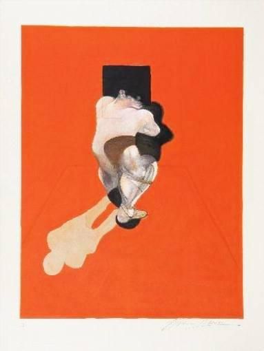 Francis Bacon Triptych 1983 (centre panel) (Signed Print) 1983