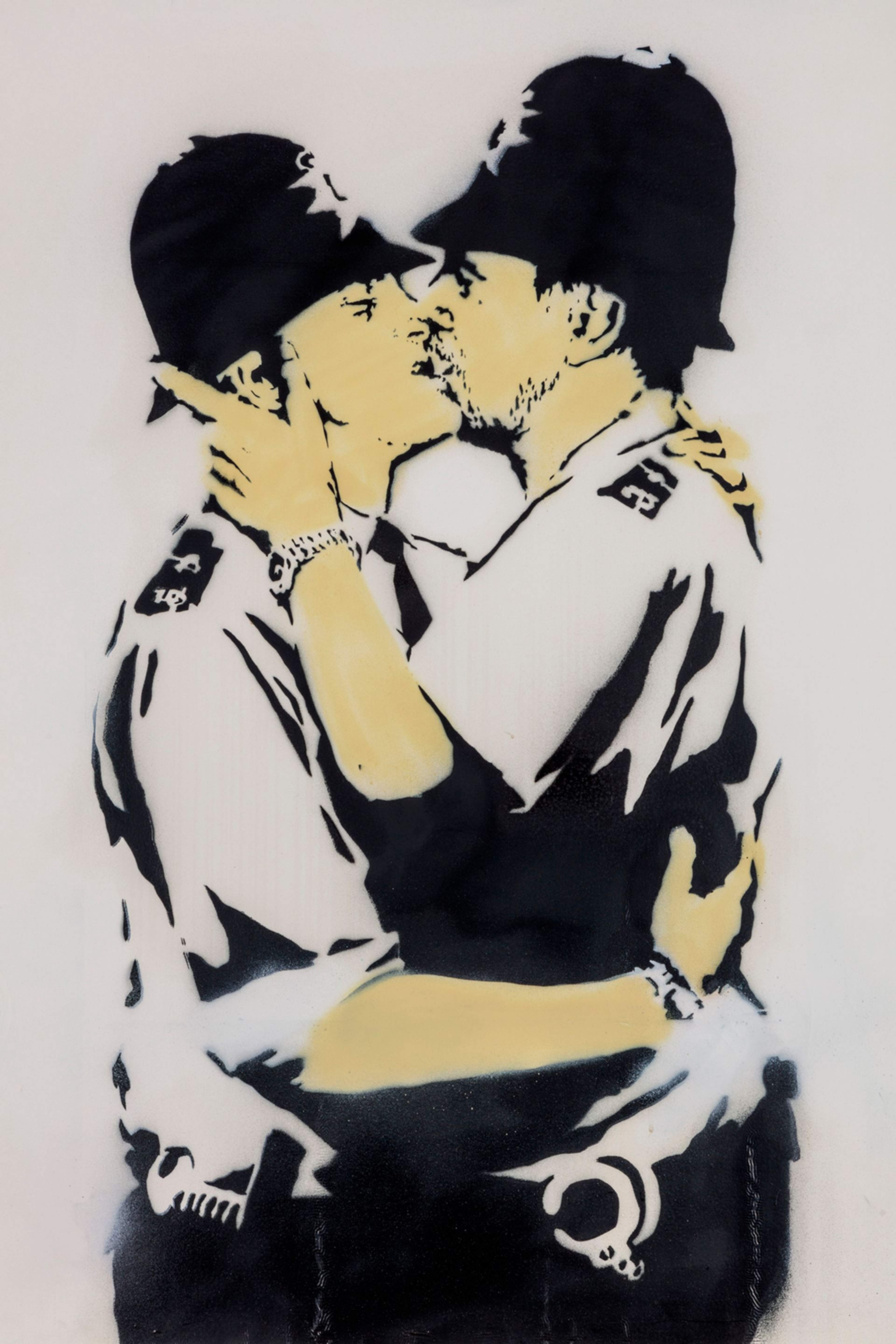 Kissing Coppers by Banksy - MyArtBroker